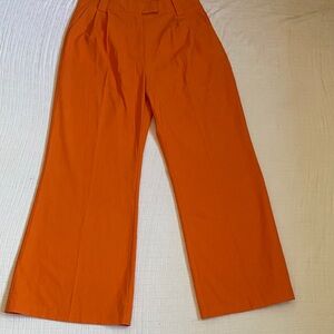 CNMMENSE Bold Orange Wide-Leg Trousers